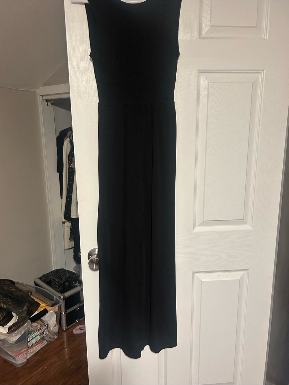 Sleeveless Black jumpsuit- Elegant Evening Wear